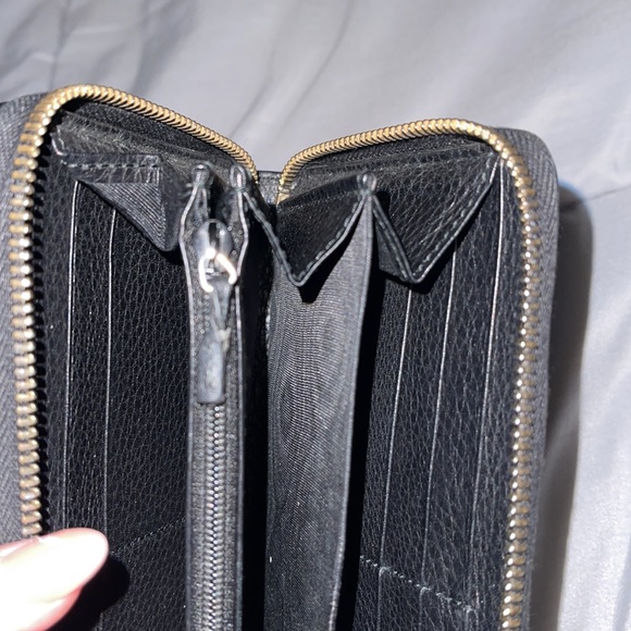 Gucci Black Leather Bamboo Tassel Zip Around Wallet - Picture 9 of 11